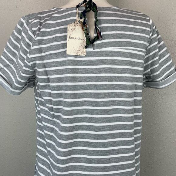 NWT Hem & Thread Extra Long Striped Top Size M - Picture 6 of 8